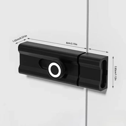 Durable Anti-theft Luminous Door Buckle No Punching Aluminum Alloy Door Catch Security Sliding Door Bolt Kitchen