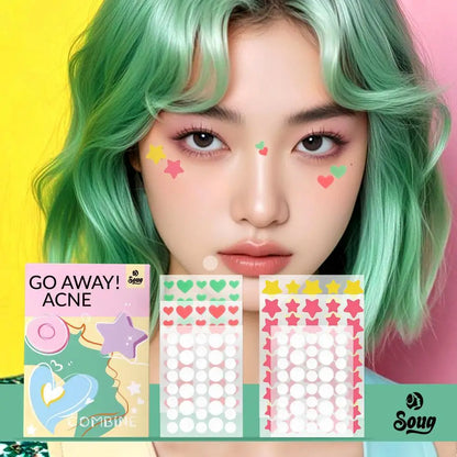 Colorful Acne Pimple Patches Lighten Pimple Marks Repair Acne Pimple Gentle Cleansing Non-Irritating Acne Pimple Patches