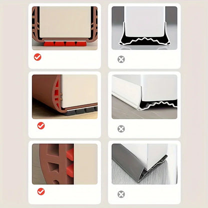 Adjustable Door Draft Stopper for Bottom Seal Dust and Noise Insulation Weather Stripping Draft Guard Insulator Sealing Strip
