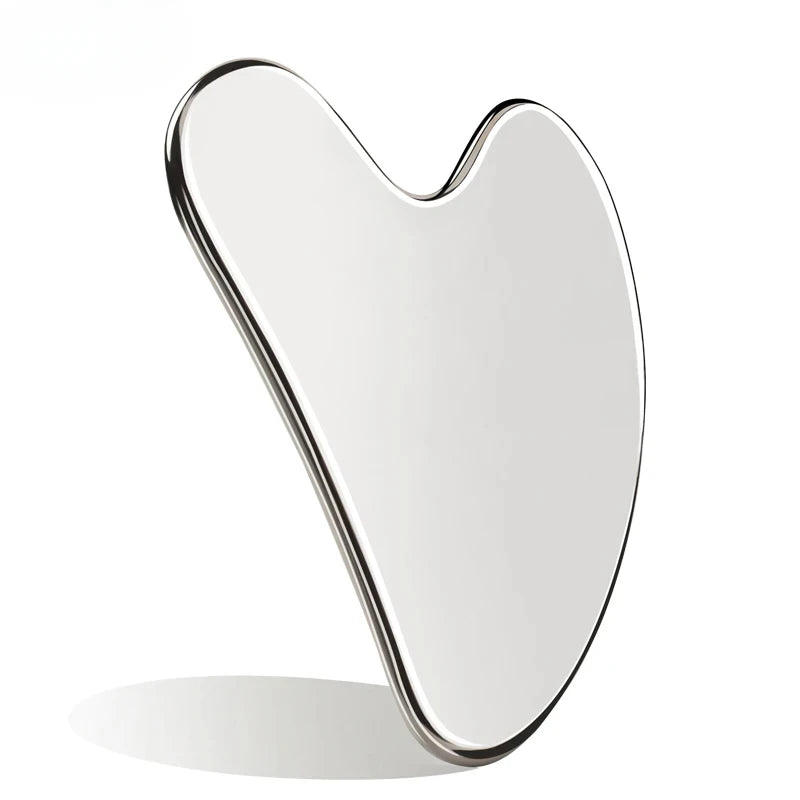 Stainless Steel Facial GuaSha Scraping Face Care Lifting Massage Tools Anti Wrinkle Skin Tighten Cooling Cellulite Massager Tool