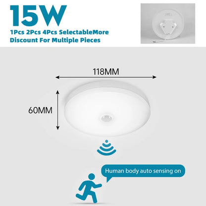 Smart Sensor LED Light Ceiling Lamp Modern Home Indoor Aisle LED Hanging Fixture Induction Lighting Living Room Luminaire Lamps