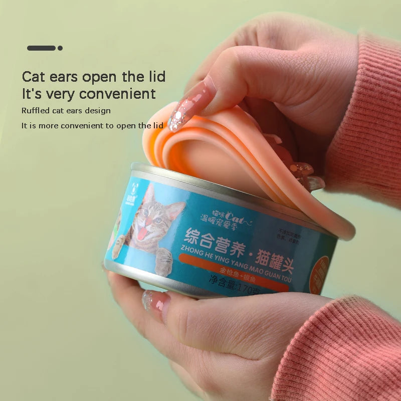 Silicone Canned Lid Sealed Feeders Food Can Lid For Puppy Dog Cat Storage Top Cap Reusable Cover Lid Health Pet Daily Supplies