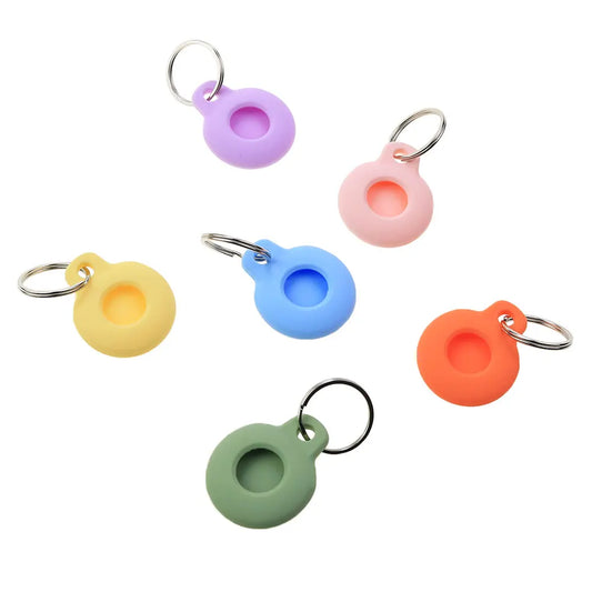 Silicone World AirTags Silicone Case Portable Anti-lost Protective Sleeve For Apple Airtag Hangable Keychain Locator Tracker
