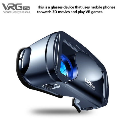 Virtual Reality 3D VR Headset Smart Glasses Helmet for Smartphones Cell Phone Mobile 7 Inches Lenses Binoculars Goggles Devices
