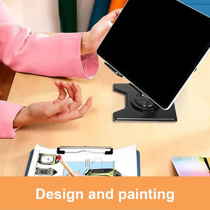 Tablet Holder Rotatable Hollow Tablet Stand Laptop Holder Tablet Mount Tablets Mount Bracket Stable & Foldable For Offices