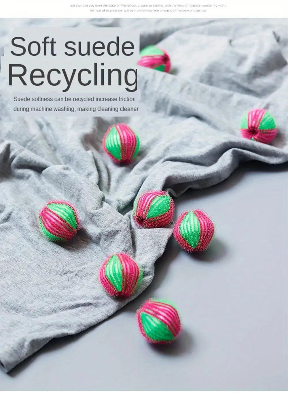 6PCS Pet Hair Remover for Laundry Lint Remover Washing Balls Reusable Dryer Nylon Balls Dogs Cats Hair Lint Remover for Laundry