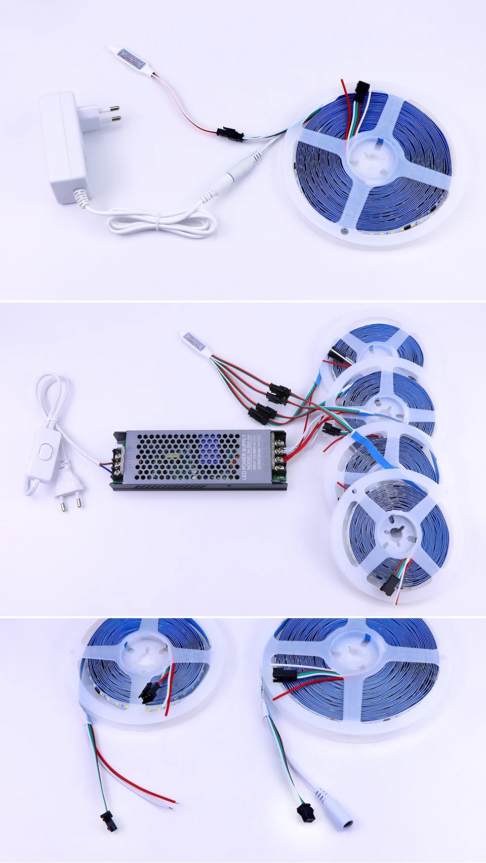 Smart WS2811 IC LED Strip Light Horse Running Chasing Effect Individual Pixel LED Addressable Control With Remote Panel Switch