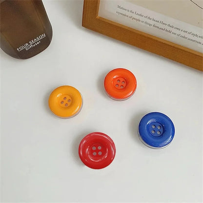 3D Simulated Button Phone Stand New Adhesive Phone Grip Phone Stand Cute Adhesive Retractable Phone Stand