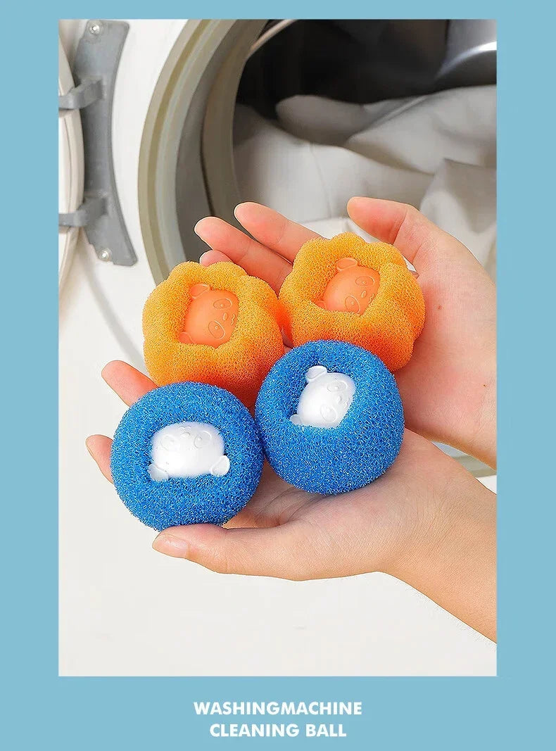 Laundry Balls Pet Hair Collector for Washing Machine Reusable Laundry Lint Catcher Removes Lint From Clothes Pet Cat Accessories