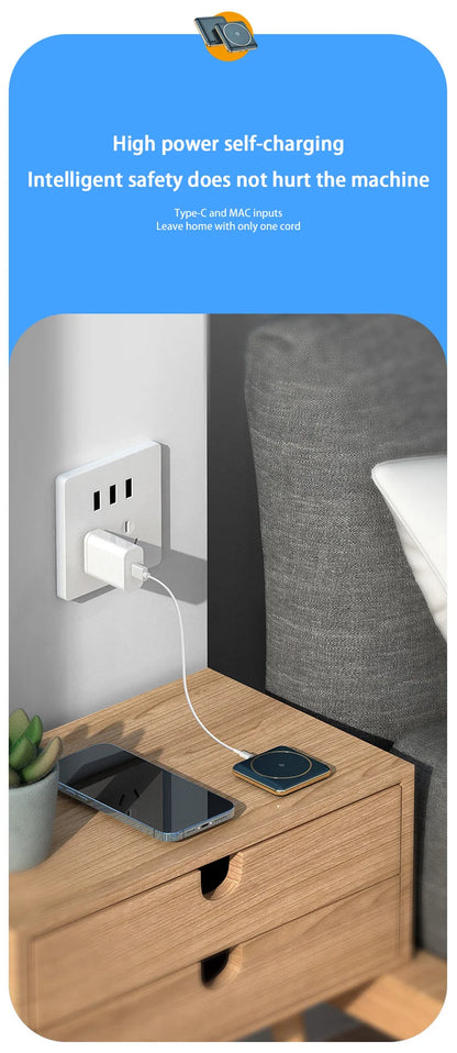 30000mAh Large Capacity Super Fast Charging YM-545 Portable Power Bank Magnetic Wireless Charging Power Bank Mobile Power Bank