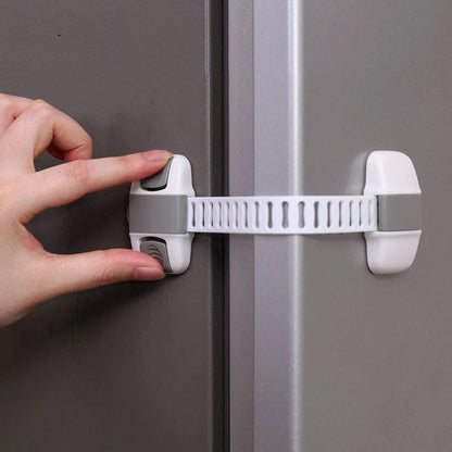 1 Piece Multi-Function Child Protection Anti-Pinch Cabinet Refrigerator Plastic Safety Buckle Baby Safety Drawer Door Lock