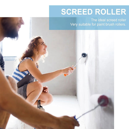 9 Inch 23cm Self Leveling Spiked Roller Brush Cement Floor Defoaming Tool With Handle Plastic Flooring Screed Roller