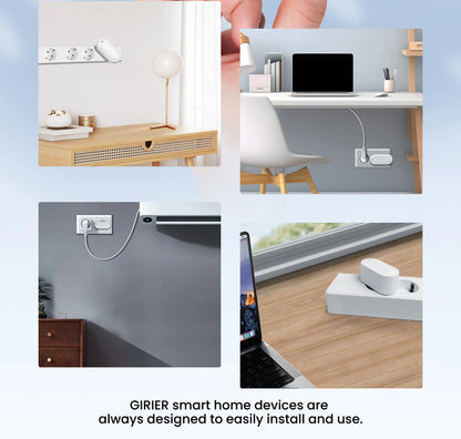 GIRIER Tuya ZigBee Gateway Hub Plug-in Type Multi-mode ZigBee Gateway Bridge Bluetooth Mesh Hub Supports Smart Home Automation