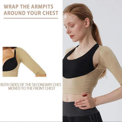 Upper Arm Shaper Posture Corrector  Shapewear Tops Chest Brace Up Vest Women Arm Shoulder Compression Sleeves Body Shaper Corset