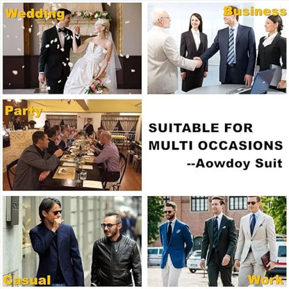 Men's suit is a three-piece set of outerwear, jacket and trousers for business banquets and other occasions