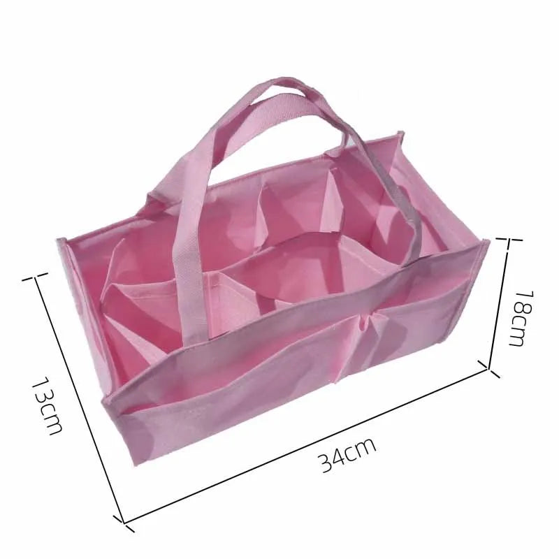 Portable Mummy Bag Bottle Storage Multi-Function Separate Bag Nappy Maternity Handbag Large Capacity Baby Tote Diaper Organizer