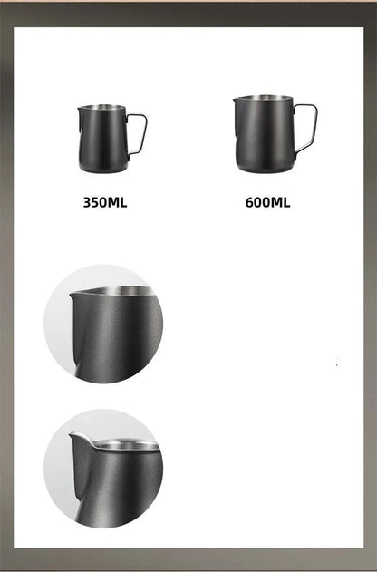 Coffee Milk Frothing Pitcher Jug Stainless Steel With Scale Espresso Steaming Pitchers Professional Milk Foam Jug Barista Craft