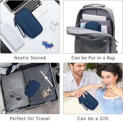 Electronics Wire-winding Storage Bag Waterproof Carrying Accessories Pouch Travel Bag Universal Cable Organizer Electronics Bag
