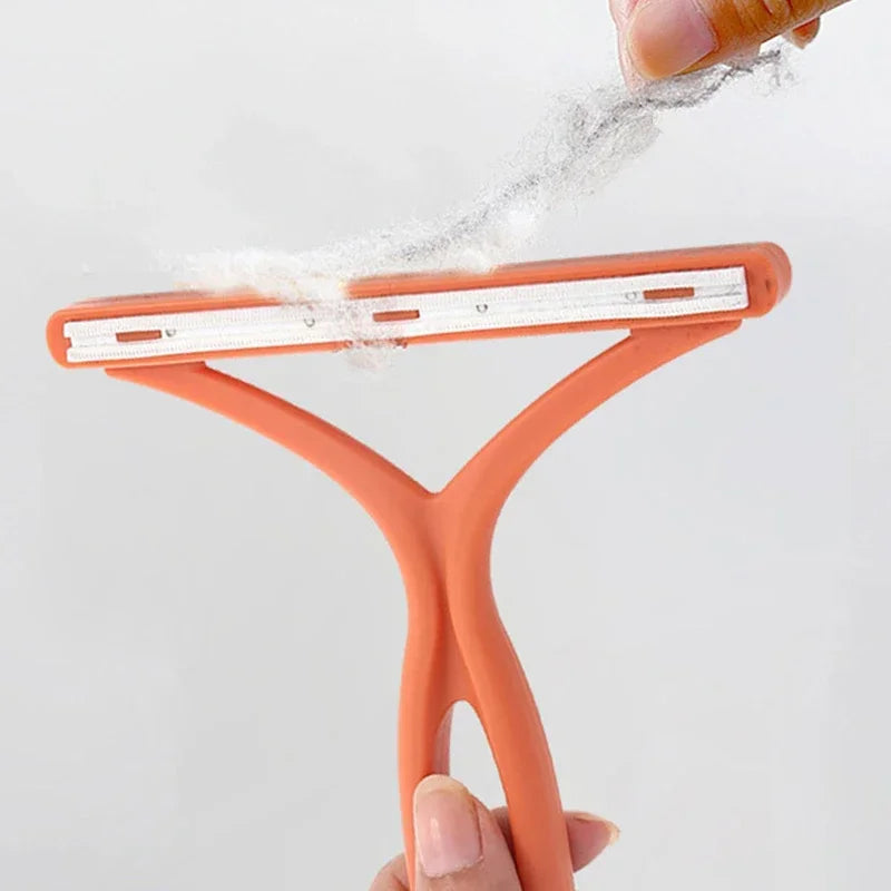 Manual Fluff Remover Clothes Fuzz Fabric Shaver Carpet Clothes Brush Double-Side Lint Remover Portable Pet Hair Remover Brush