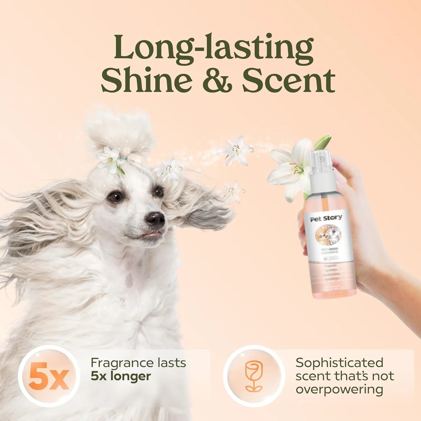 100ml Cruelty-Free Pet Perfume Odor Eliminator Cologne Spray Scented Private Label Calm Skin Deodorizing for Dog Cat