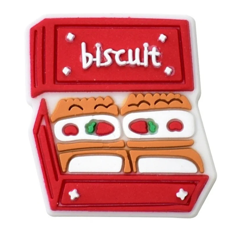 Cute Food Shoe Charms Decoration for Crocs Pin Accessories Charms Bracelet Wristband DIY Shoe Party Gifts