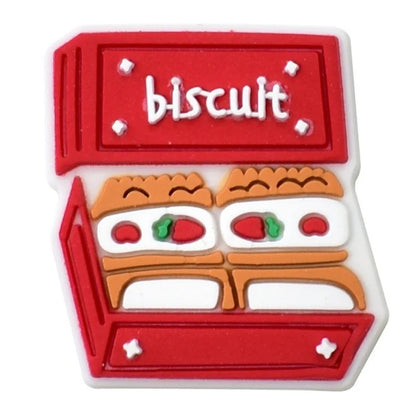 Cute Food Shoe Charms Decoration for Crocs Pin Accessories Charms Bracelet Wristband DIY Shoe Party Gifts