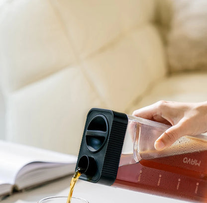 MAVO Manual Cold Brewer 800ml Ice Coffee Maker Cold Brew Coffee Pot Iced Coffee Brewer Coffee brewing kit Cold brew coffee maker