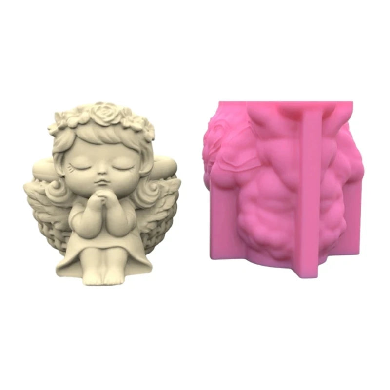 Succulents Flower Pot Resin Silicone Mold DIY Garden Concrete Flowerpot Holder Mould Handmade Crafts Home Decor