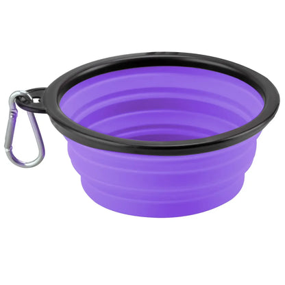 1PC Collapsible Portable Water Bowl for Dogs, 350ML/1000ML, Dish for Traveling Camping Walking