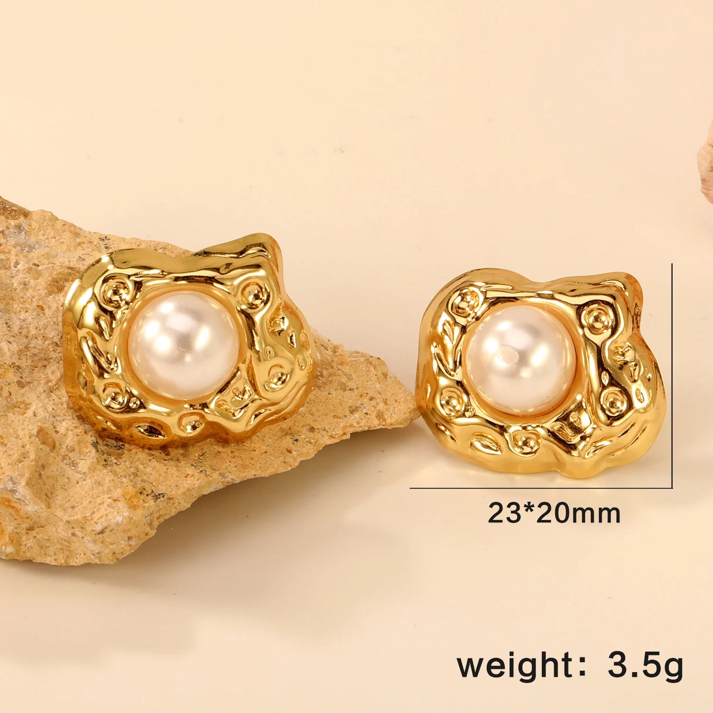 LUXUSTEEL Irregular Vitality Earrings Butterfly Women Stud Earrings Round Stainless Steel Female Ear ring Elegant Jewelry Gift