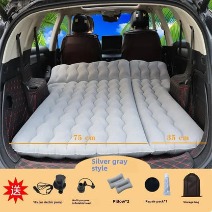 Airbed Household Outdoor Single Double Air Bed Thickened Folding Inflatable Convenient Mattress Sleep Rest for Car SUV Travel