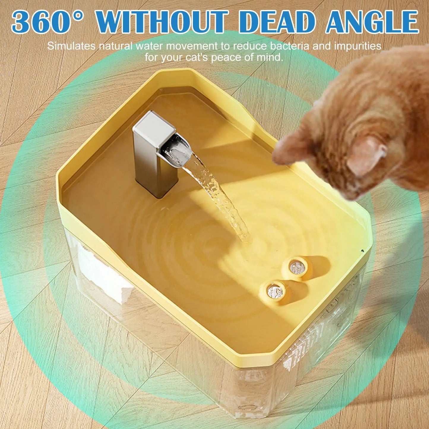 Cat Water Fountain Cat automatic water dispenser filters circulating flowing water intelligent pet automatic water dispenser