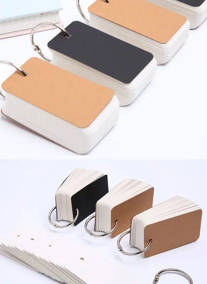 50 Sheets/set Blank Mini Notepad Memo Pad Portable Binder Mini Notebook Stationery Sticky Note for Students Staff