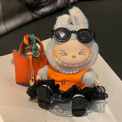 Labubu 17cm Doll Outfits Luxury Vinyl Doll Clothes 1st & 2nd Generation Compatible Delicate Baby Toy Accessories Kids Fashion