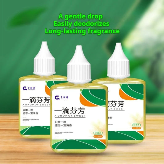 One-Drop Fragrance Air Freshener - 5s Odor Removal, Concentrated Multi-Scene Deodorant for Toilet/Drain/Pet Bed