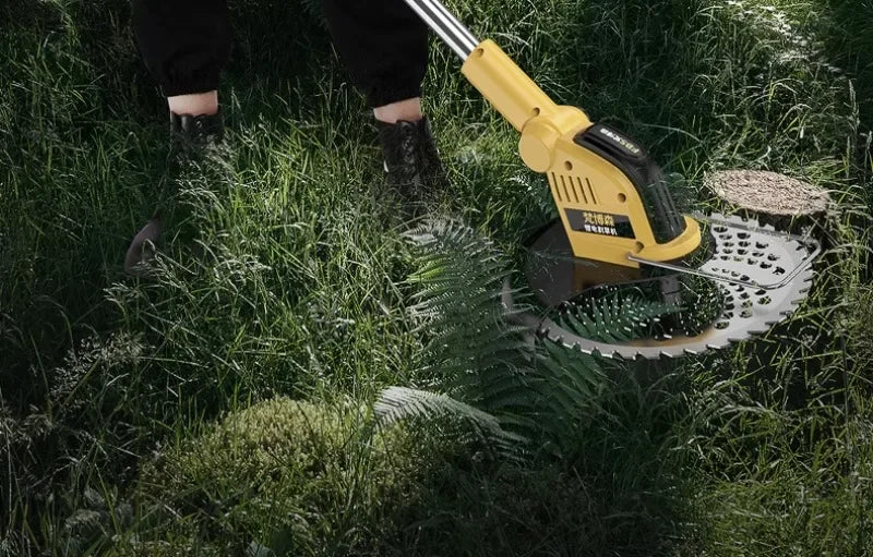 Electric lawn mower Small household lawn Lithium battery rechargeable  mower High power lawn mower