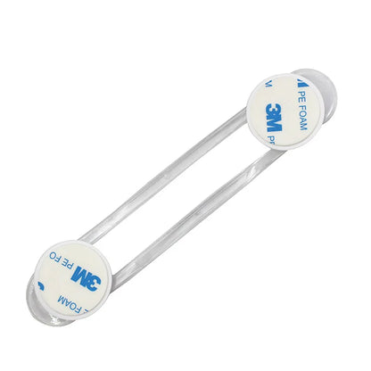 Transparent Strap Baby Safety Cabinet Lock Children Kids Finger Protection Cabinet Refrigerator Door Lock Buckle Anti-pinch Lock