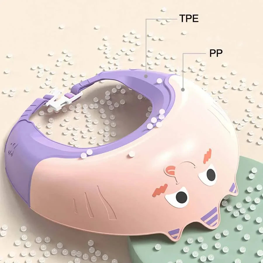 Children Shower Shampoos Hat Soft Adjustable Waterproof Wash Hair Hat for Kids Ear and Eye Safe Protection Baby Shampoo Cap