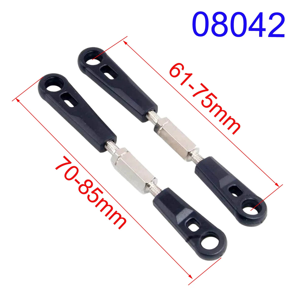 2pcs RC Model Car HSP Unlimited 1/10 Original Parts 08042 Front/rear Steering Rod 94111/115 Petrol Electric Car