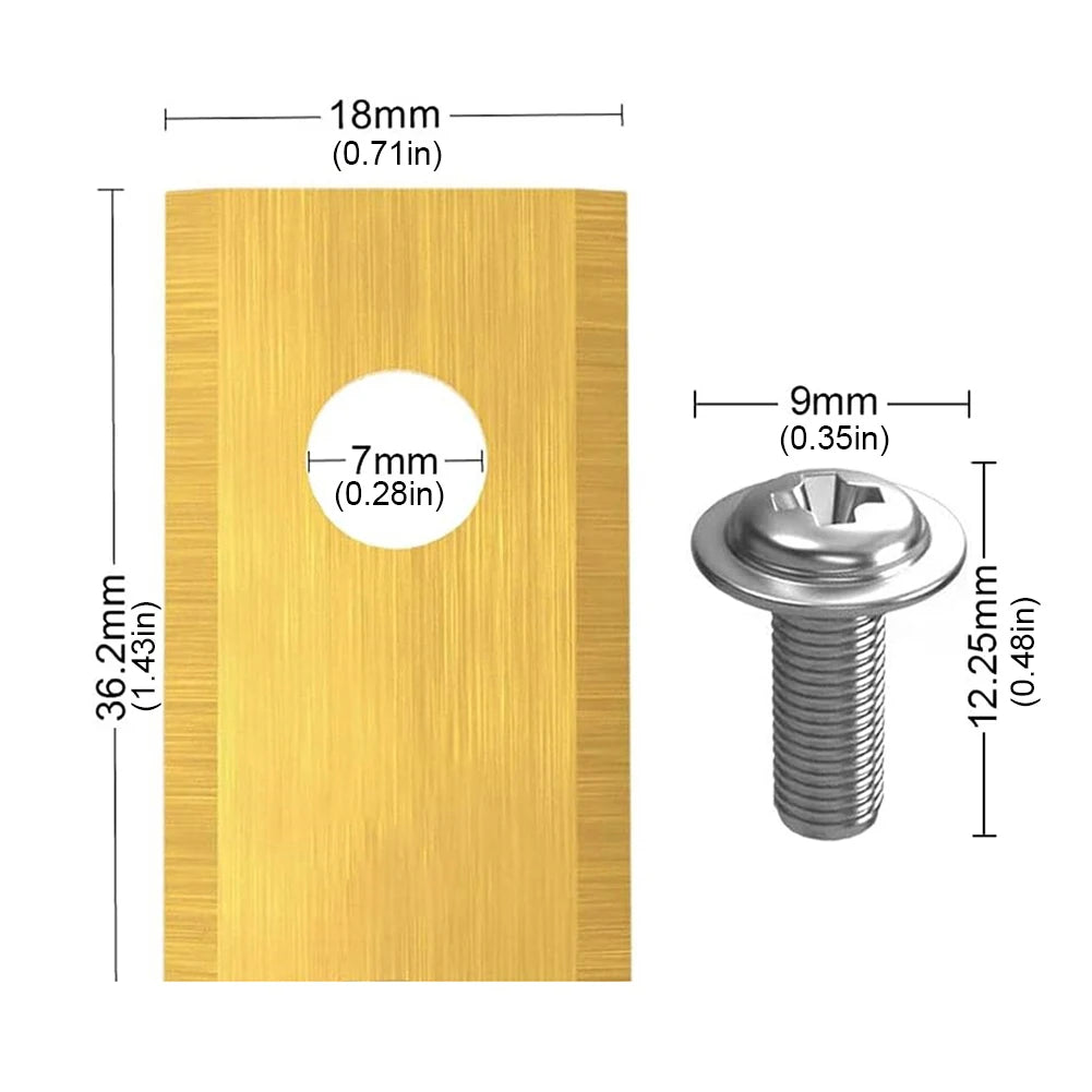 18-54Pcs Single Hole Lawn Mower Cutting Blade Set Lawn Mower Blade Robotic Lawn Mowers Replacement for Worx Landroid Lawn Mowers