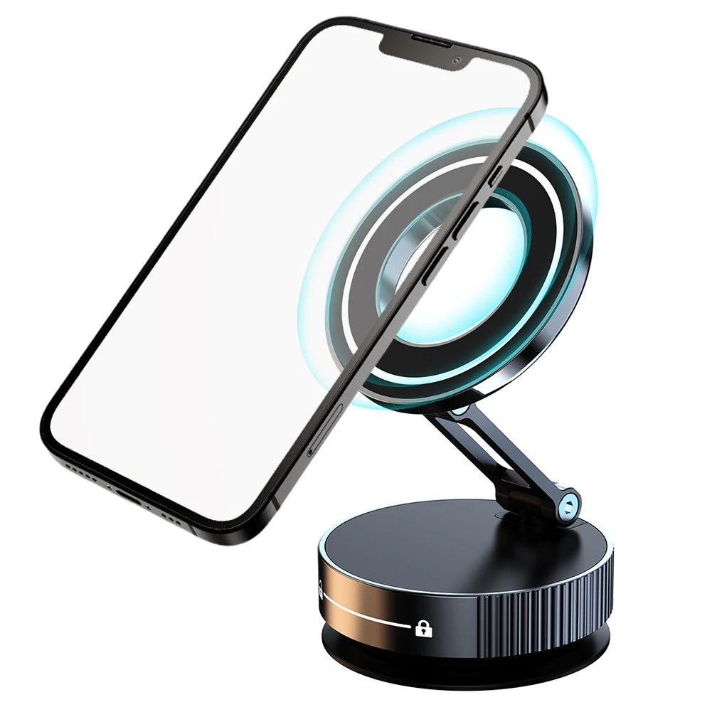 Magnetic Vacuum Car Mount Phone Holder 360° Rotatable Car Mobile Phone Holder for Car/Gym/Mirror/Shower/Smooth Surface