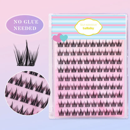 Lashprofessor Glue-Free DIY Self-adhesive False Eyelashes Self-adhesive Reusable DIY Segmented Lashes No-Glue DIY Cluster Lashes