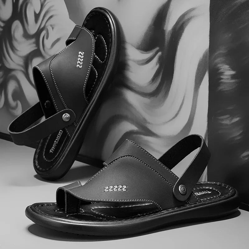 Flip Flops Mens Slippers Summer Casual Shoes Beach Sandals Outdoor Slides Walking Comfort Leather Designer Fashion Luxury