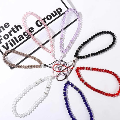 Beads Wrist Strap Hand Wrist Lanyard Phone Charm Mobile Phone Chain Crystal Phone Straps Mobile Phone Straps Phone Lanyards