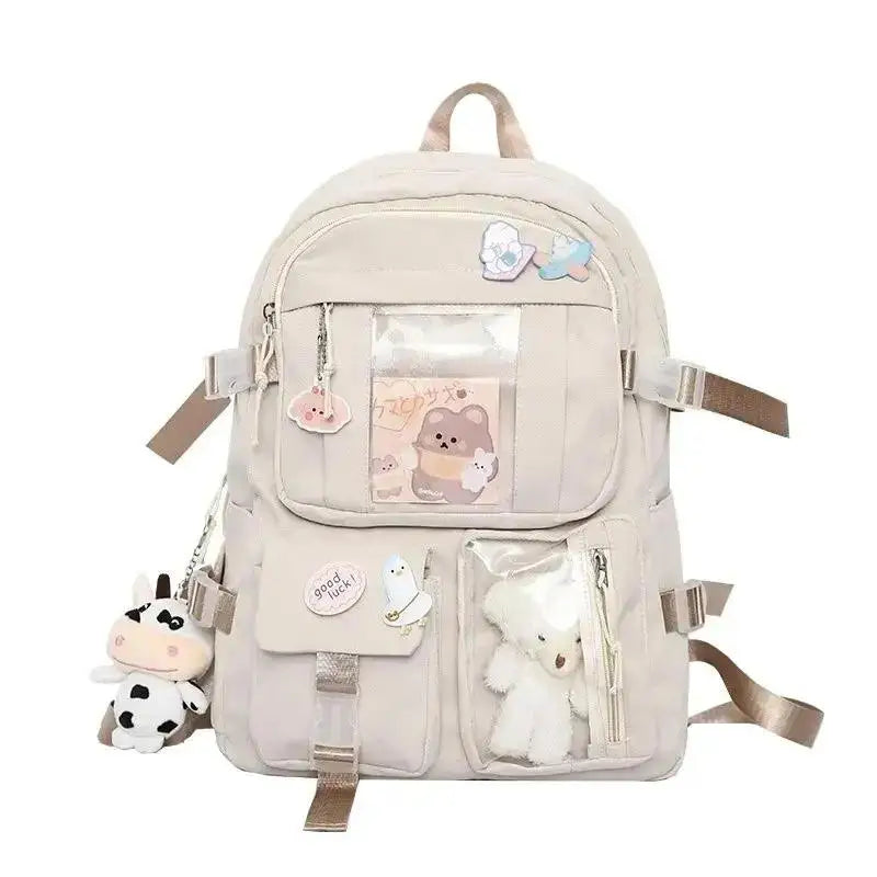Girls Backpack Cute School Bags For Student Teens Girls Pockets Women Laptop Backpack Harajuku