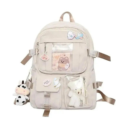 Girls Backpack Cute School Bags For Student Teens Girls Pockets Women Laptop Backpack Harajuku