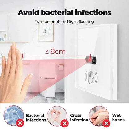 WiFi Infrared Sensor Wall Smart Switch Non-Contact Power Turn On The Light Power On Off Lamp With eWelik Salute Alexa Alice