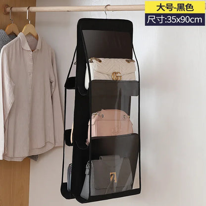 Bag Storage Hanging Handbag Organizer Wardrobe Closet Storage Transparent Three-dimensional Storage Box Home Organization