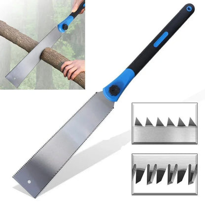32cm Double Edge Hand Saw Japanese Ryoba Saw Double Edge Pull Saw Interchangeable Flush Cut Saw Flexible Blade Hand Saw