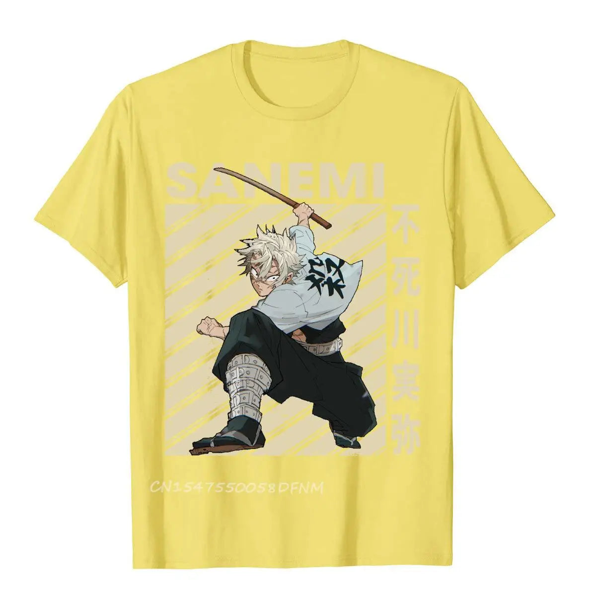 Latest Mens T Shirt Classic Art Sanemi Demon Anime Vintage Tops T Shirt Premium Cotton Preppy Style